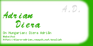 adrian diera business card